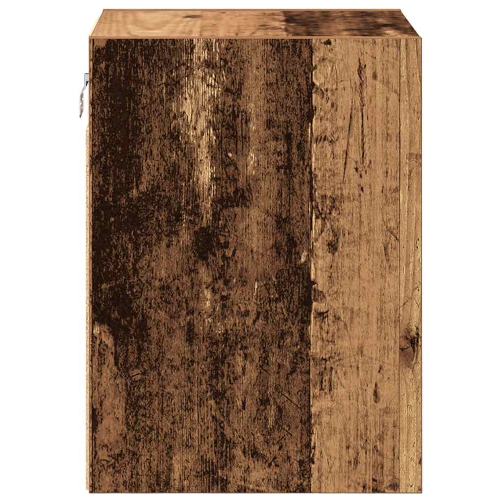 Garage Wall Cabinets 2 pcs Old Wood Engineered Wood