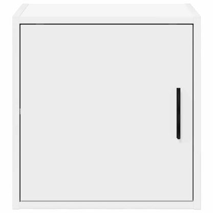 Garage Wall Cabinets 2 pcs White Engineered Wood