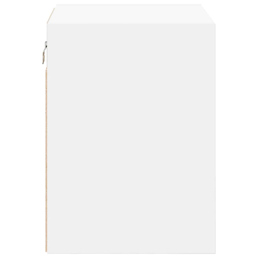 Garage Wall Cabinets 2 pcs White Engineered Wood