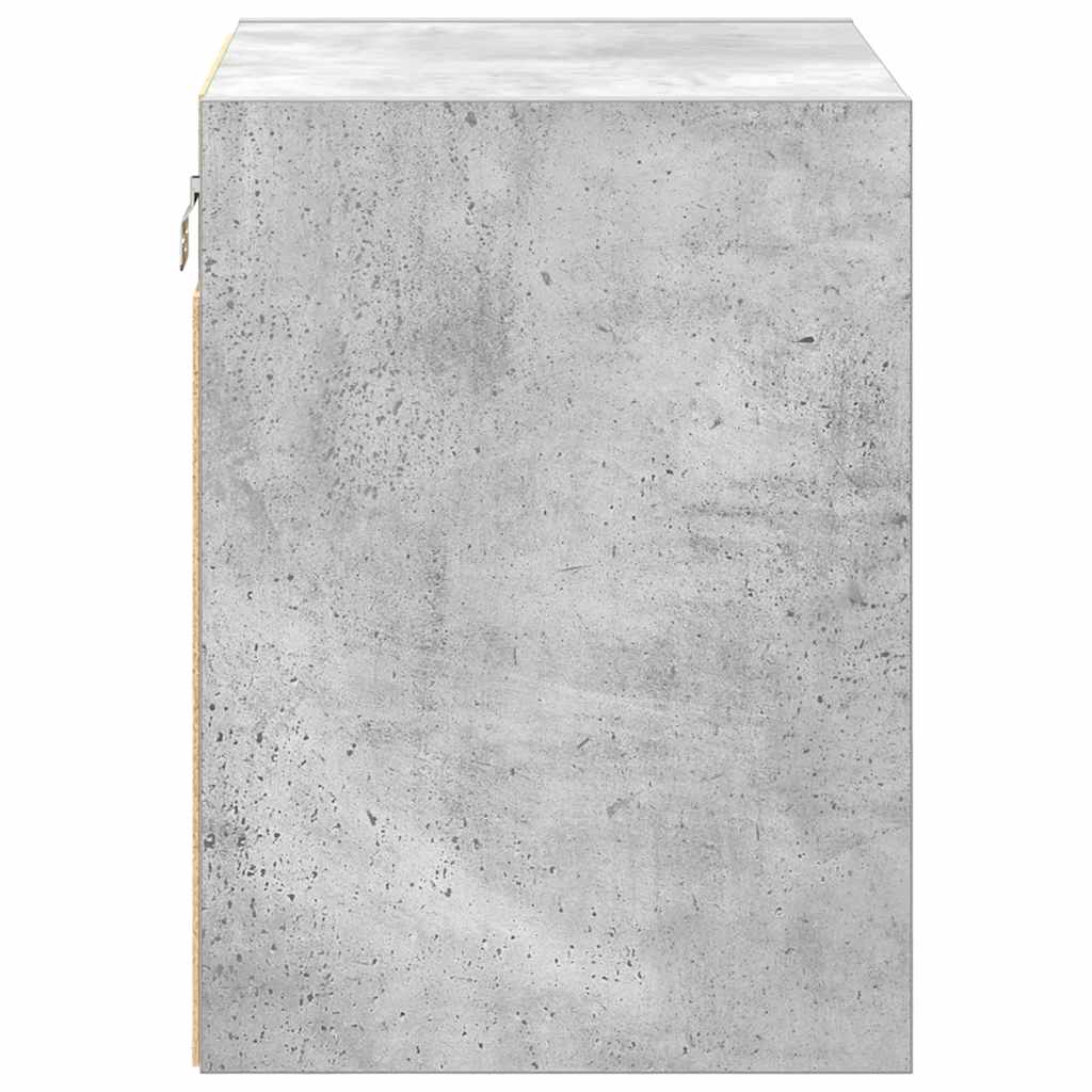 Garage Wall Cabinet Concrete Grey Engineered Wood