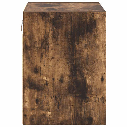 Garage Wall Cabinets 2 pcs Smoked Oak Engineered Wood
