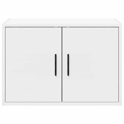 Garage Wall Cabinet White Engineered Wood