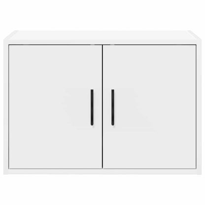 Garage Wall Cabinets 2 pcs White Engineered Wood