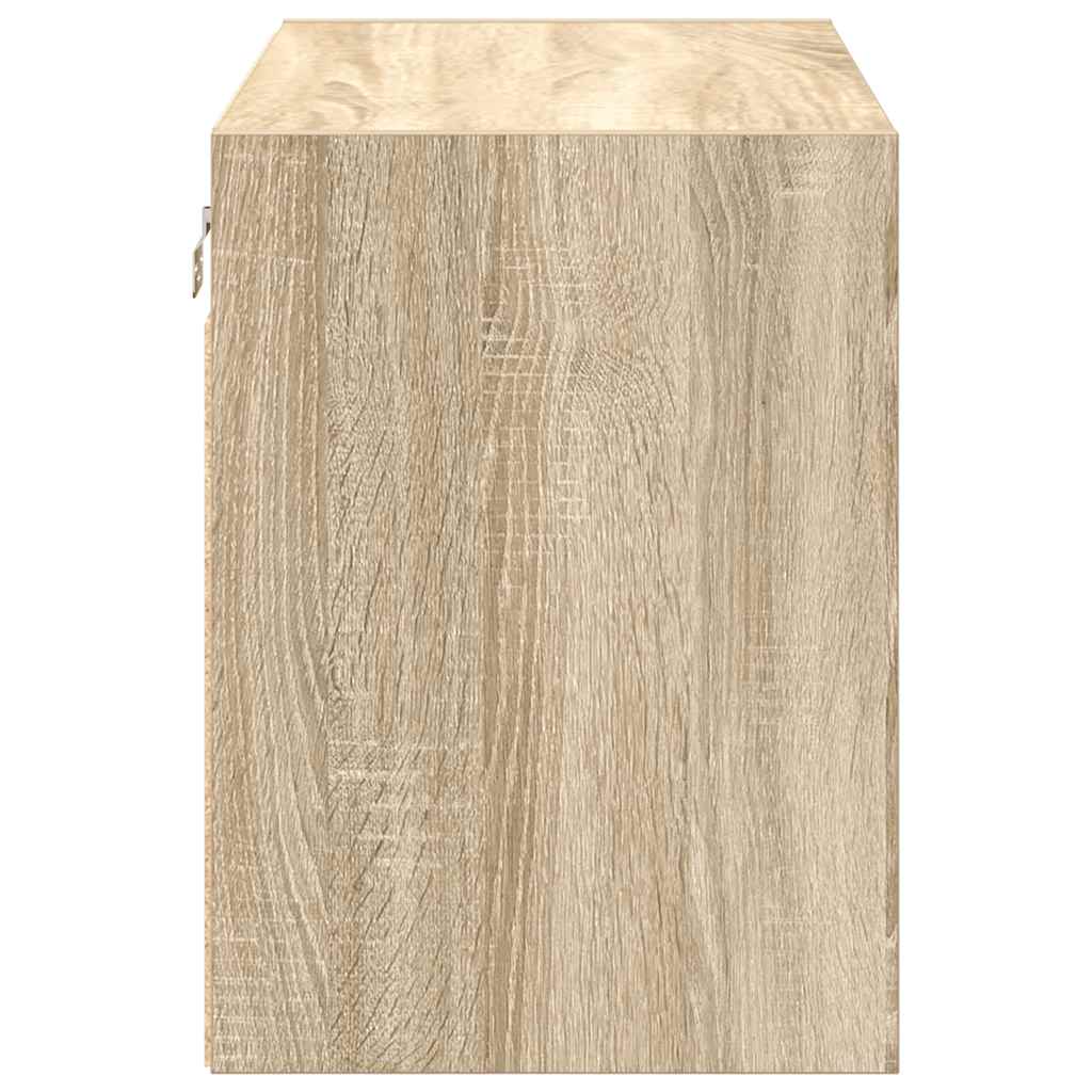 Garage Wall Cabinet Sonoma Oak Engineered Wood