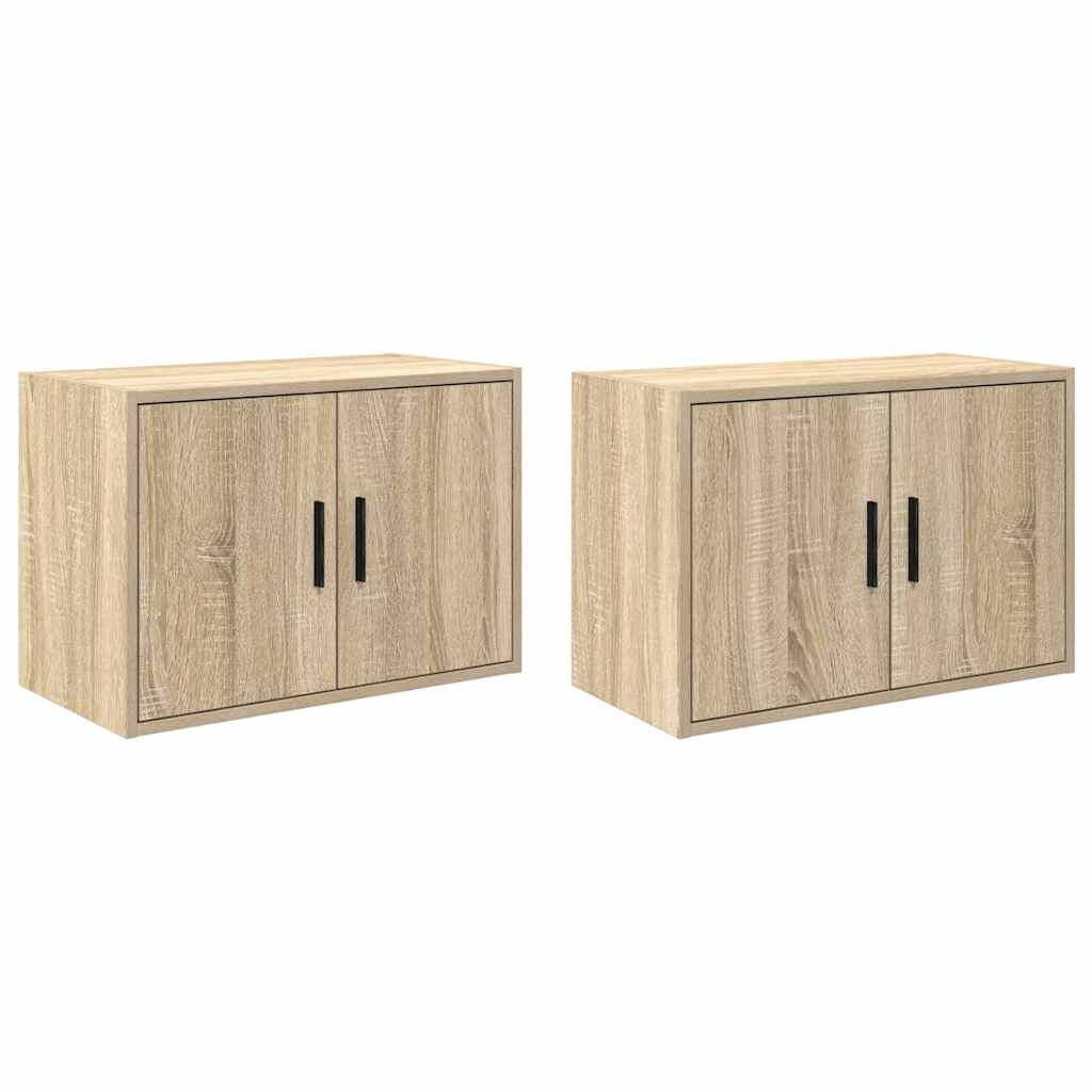 Garage Wall Cabinets 2 pcs Sonoma Oak Engineered Wood