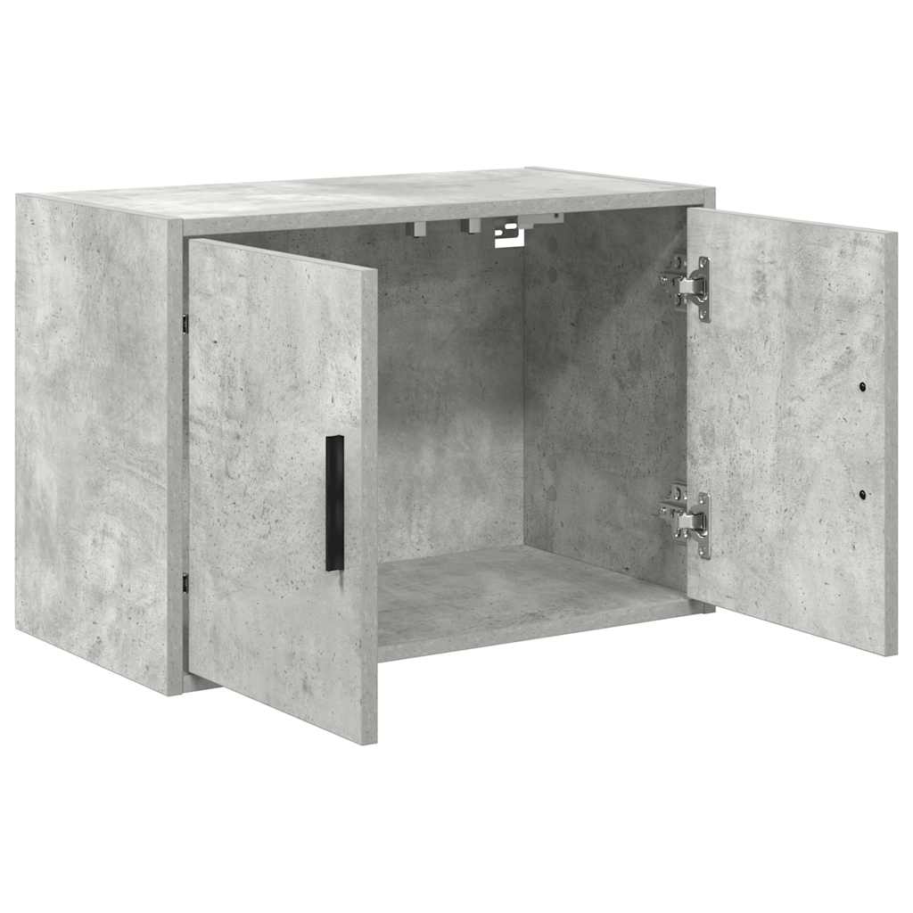 Garage Wall Cabinets 2 pcs Concrete Grey Engineered Wood
