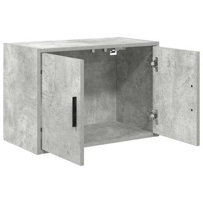 Garage Wall Cabinets 2 pcs Concrete Grey Engineered Wood