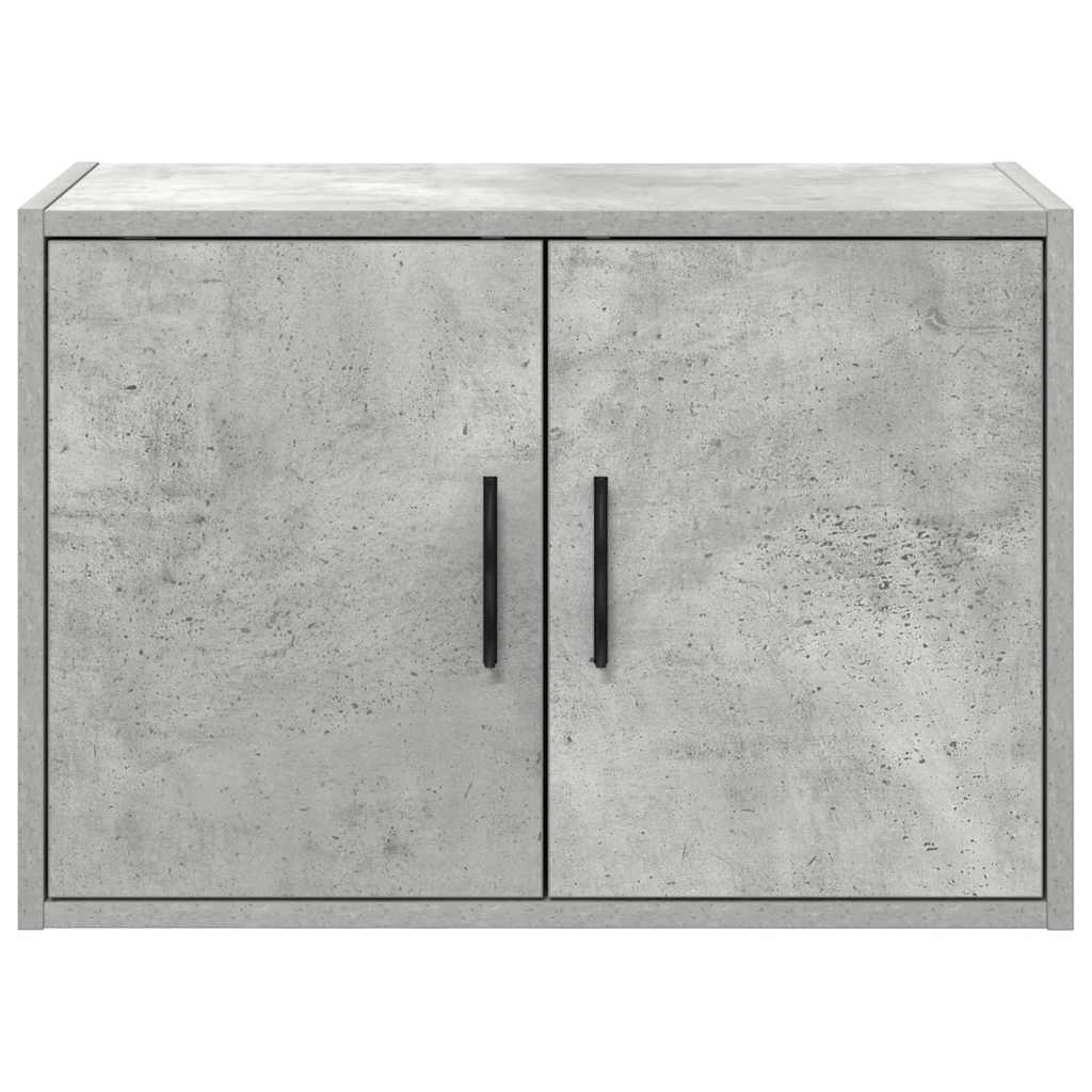 Garage Wall Cabinets 2 pcs Concrete Grey Engineered Wood