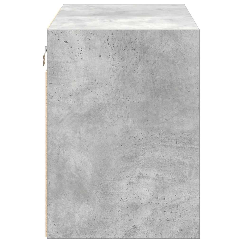 Garage Wall Cabinets 2 pcs Concrete Grey Engineered Wood