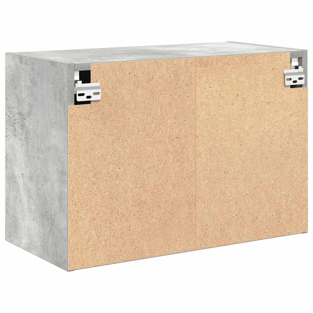 Garage Wall Cabinets 2 pcs Concrete Grey Engineered Wood