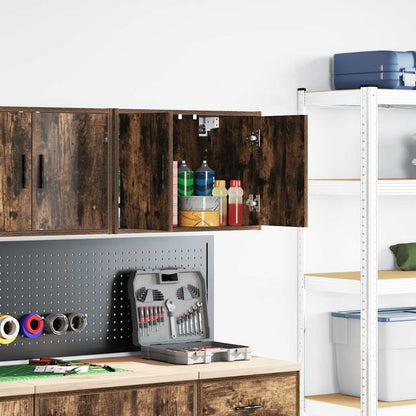 Garage Wall Cabinet Smoked Oak Engineered Wood