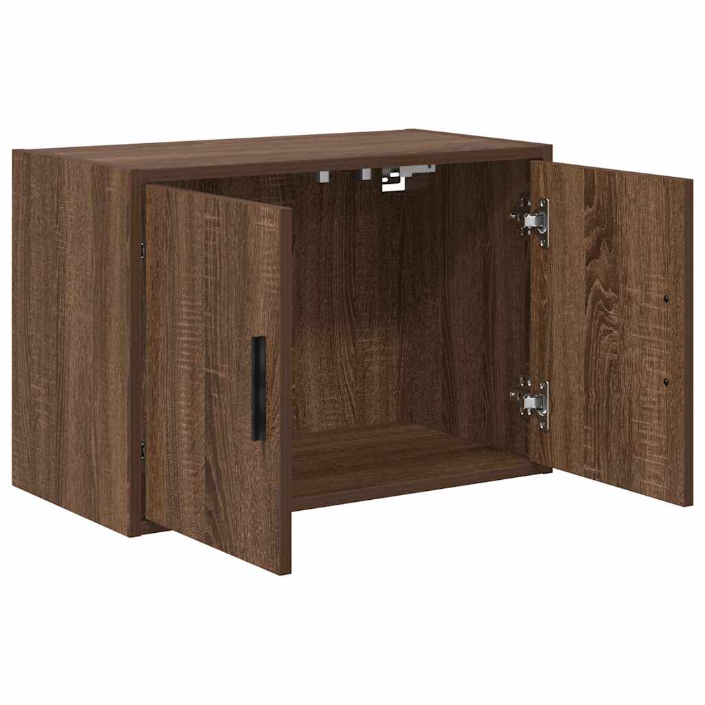 Garage Wall Cabinets 2 pcs Brown Oak Engineered Wood