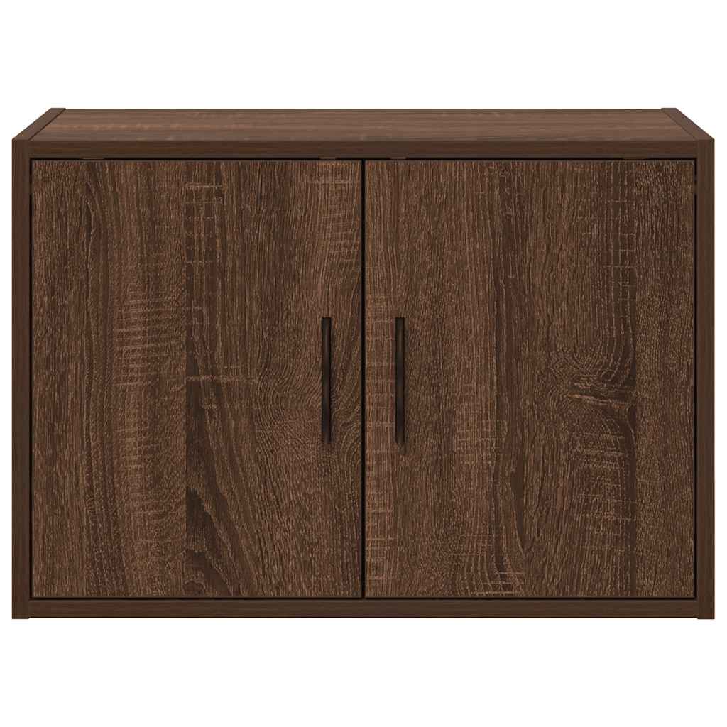 Garage Wall Cabinets 2 pcs Brown Oak Engineered Wood