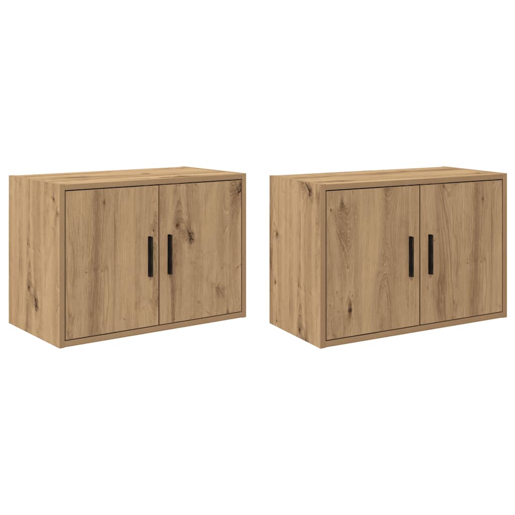Garage Wall Cabinets 2 pcs Artisan Oak Engineered Wood