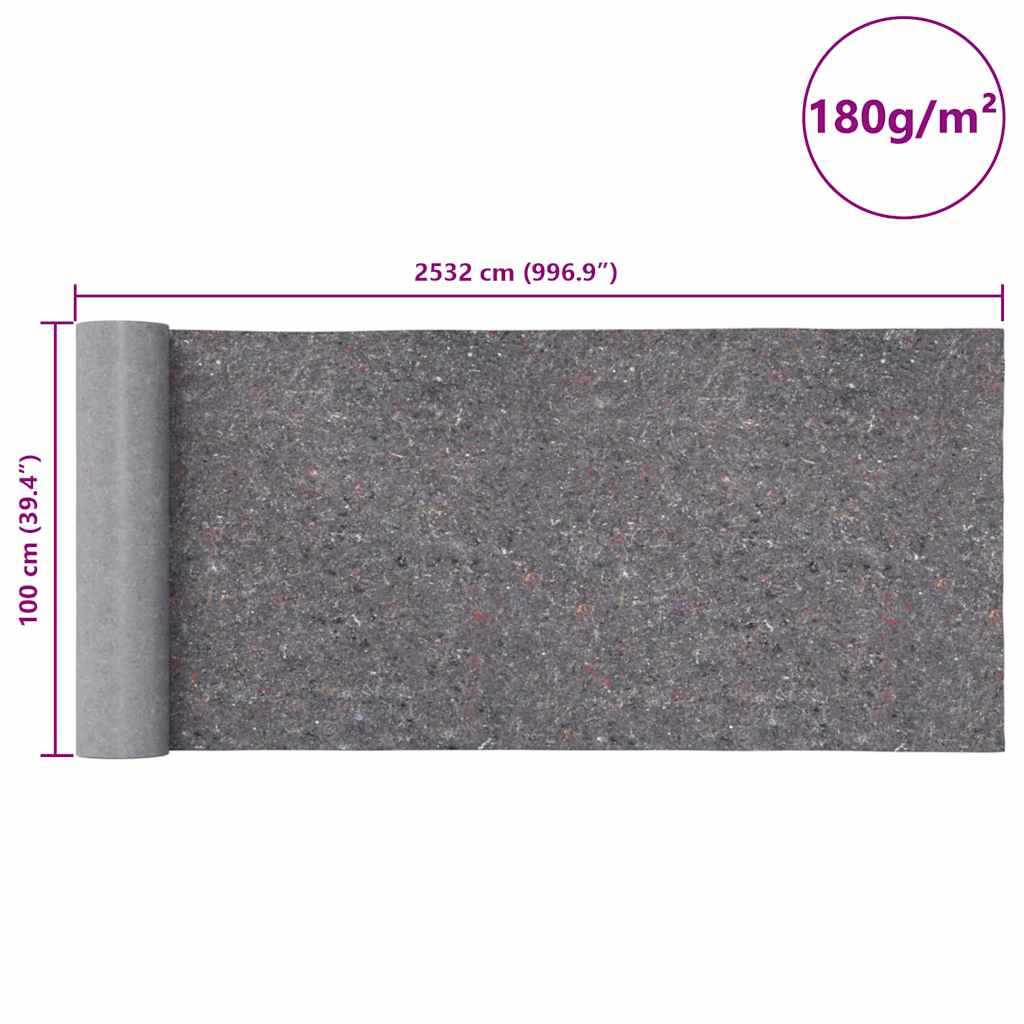 Non-slip Painter Fleece 25 m 180 g/m² Grey