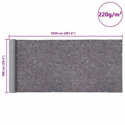 Non-slip Painter Fleece 10 m 220 g/m² Grey