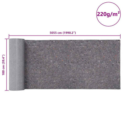 Non-slip Painter Fleece 50 m 220 g/m² Grey
