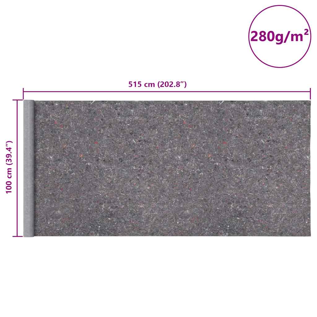 Non-slip Painter Fleece 5 m 280 g/m² Grey