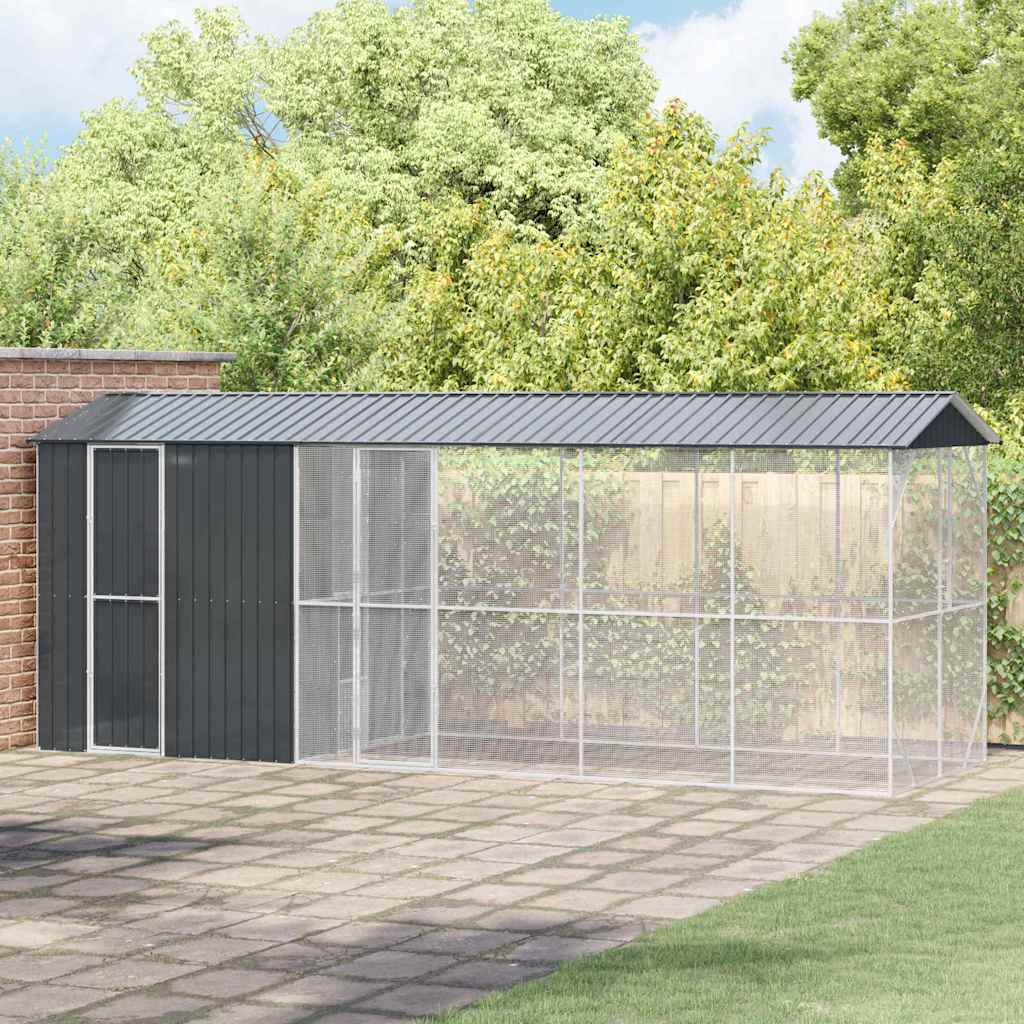 Bird Cage Anthracite 645 x 208 x 247 cm Galvanised steel