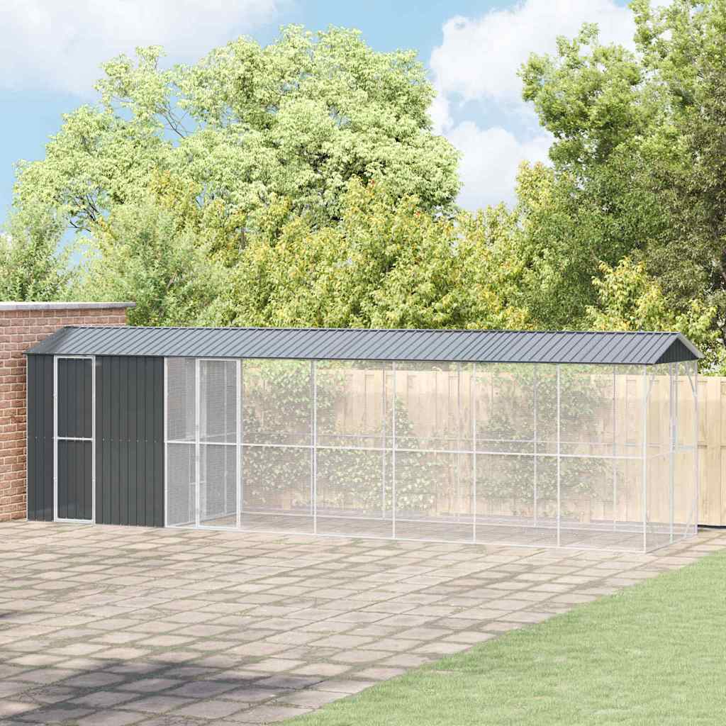 Bird Cage Anthracite 860 x 208 x 247 cm Galvanised steel