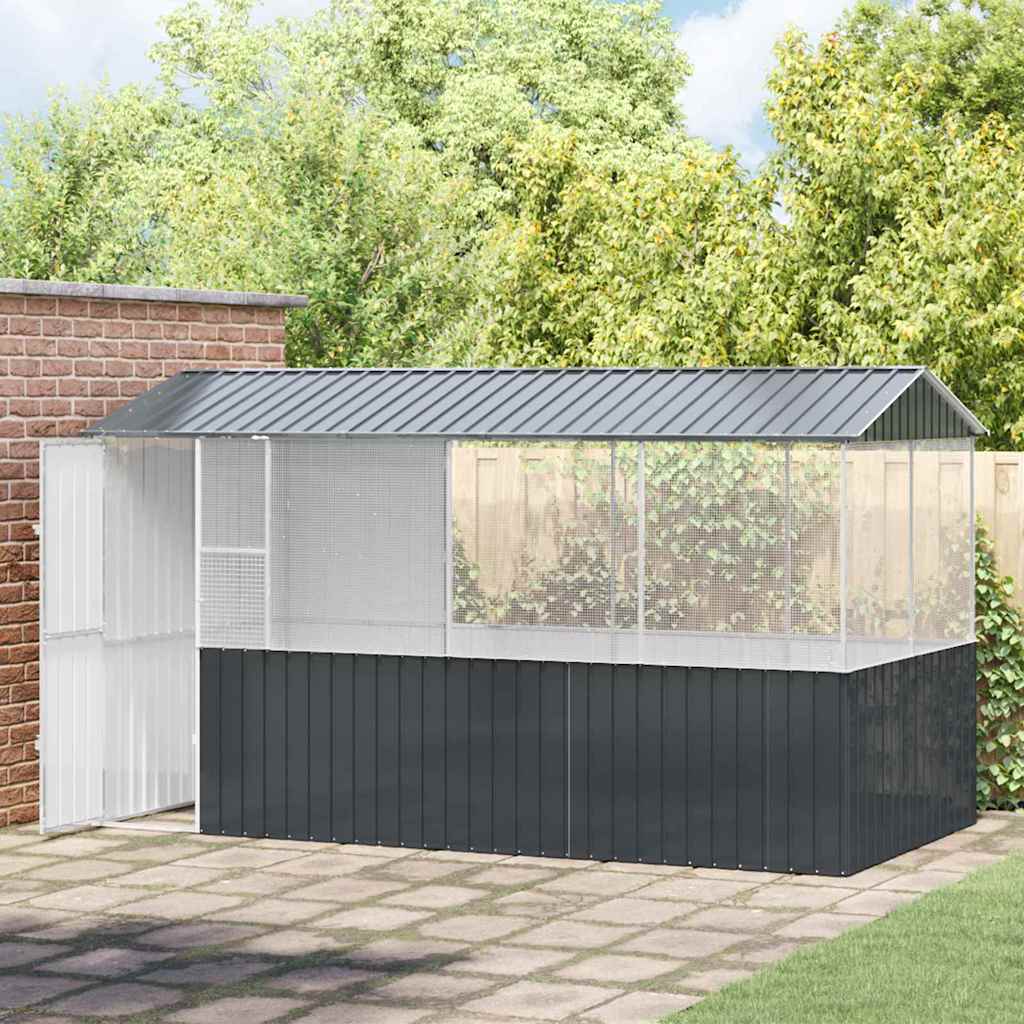 Bird Cage Anthracite 410 x 210 x 230 cm Galvanised steel