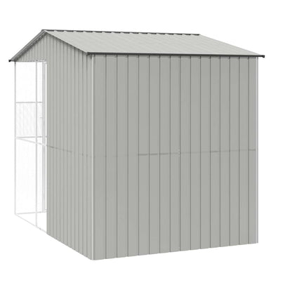 Bird Cage with Storage Grey 215 x 310 x 247 cm Galvanised steel