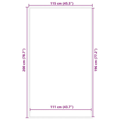 Doormat Anthracite 115x200 cm