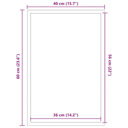 Doormat Blue 40x60 cm