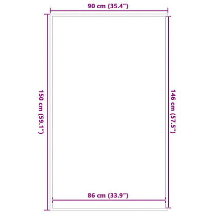 Doormat Blue 90x150 cm