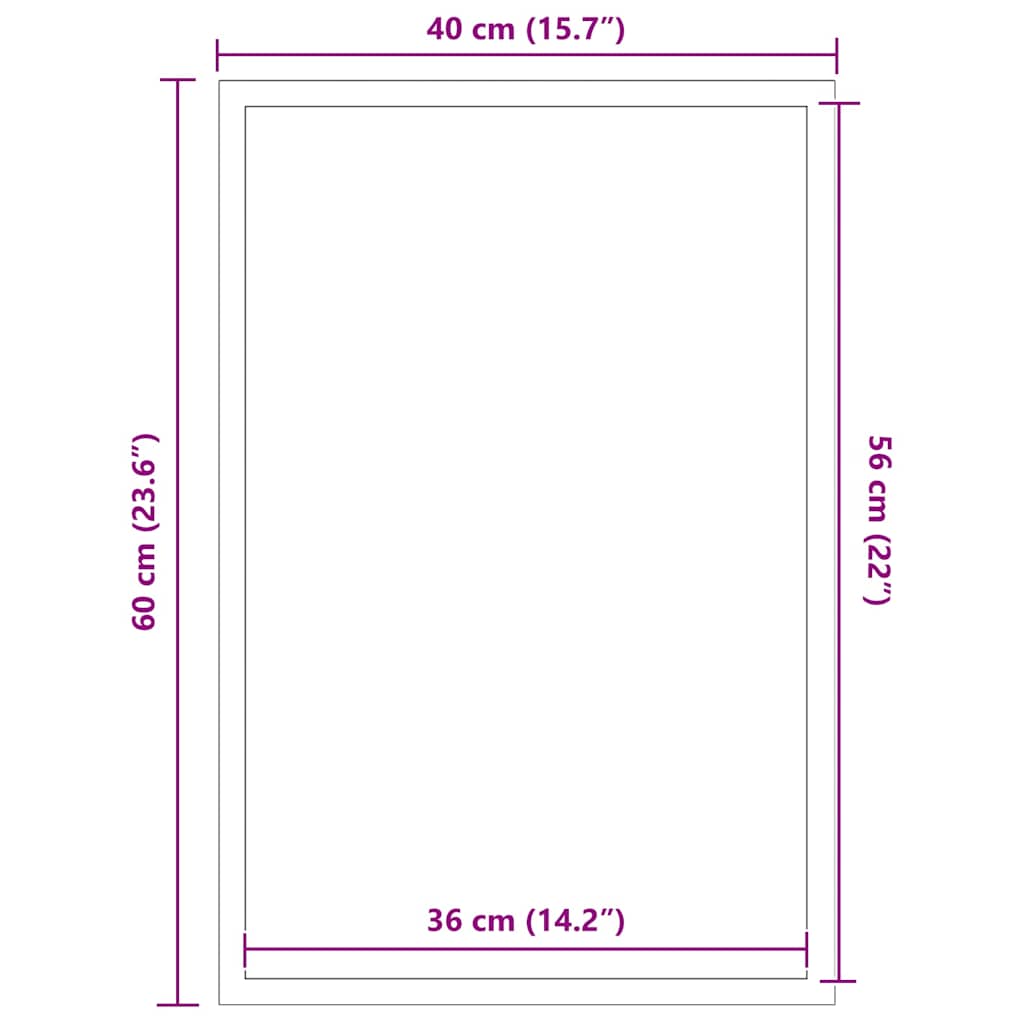 Doormat Brown 40x60 cm