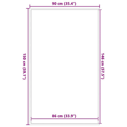 Doormat Brown 90x150 cm