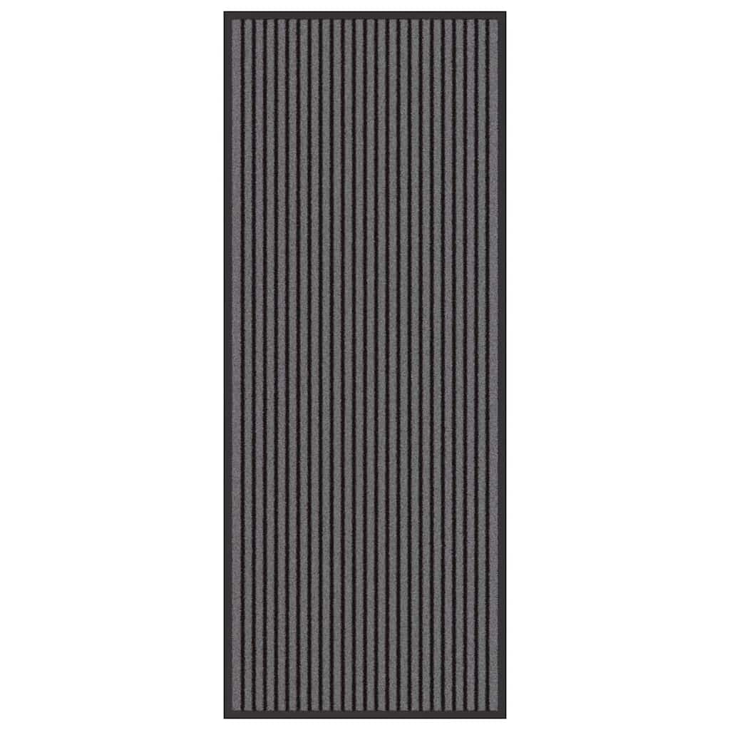 Doormat Black and Grey 60 x 150 cm Polypropylene and PVC