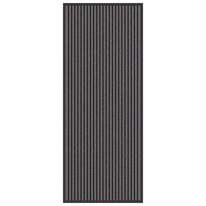 Doormat Black and Grey 60 x 150 cm Polypropylene and PVC