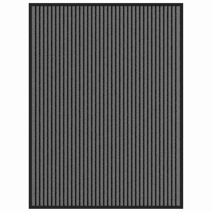 Doormat Black and Grey 80 x 120 cm Polypropylene and PVC