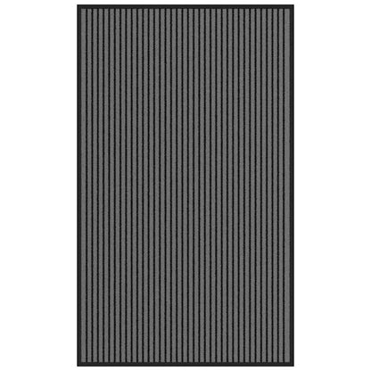 Doormat Stripe Black and Grey 90x150 cm