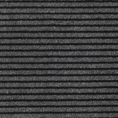 Doormat Stripe Black and Grey 115x200 cm