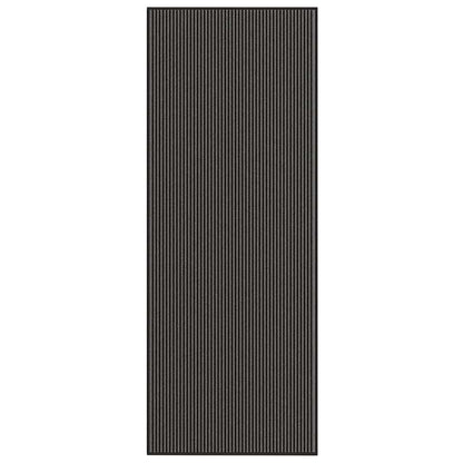 Doormat Stripe Black and Grey 115x300 cm