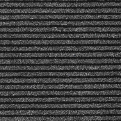 Doormat Stripe Black and Grey 115x400 cm
