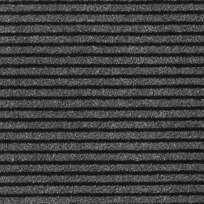 Doormat Stripe Black and Grey 115x500 cm