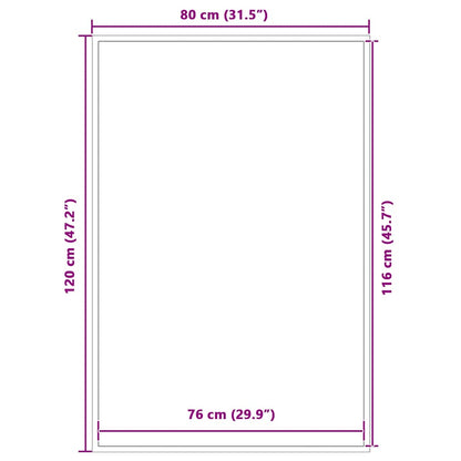 Doormat Black 80x120 cm