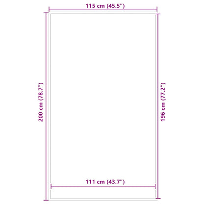 Doormat Black 115x200 cm