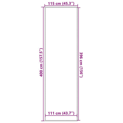 Doormat Black 115x400 cm