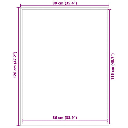 Doormat Anthracite 90x120 cm