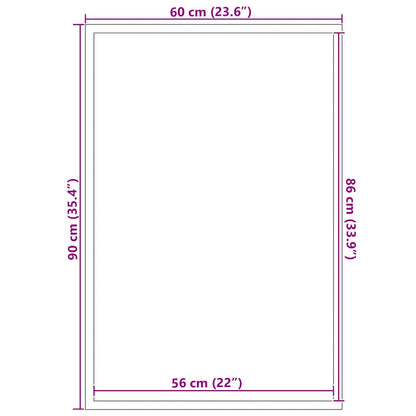 Doormat Brown 60x90 cm