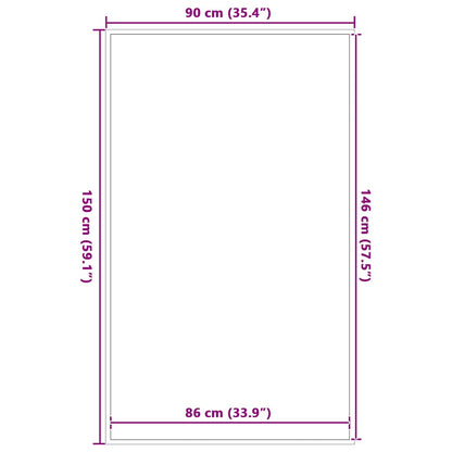 Doormat Brown 90x150 cm
