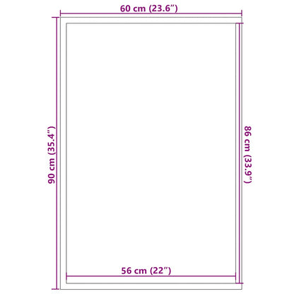 Doormat Grey 60x90 cm