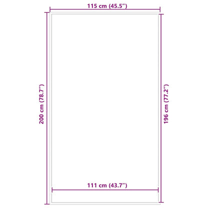 Doormat Grey 115x200 cm