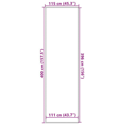 Doormat Grey 115x400 cm