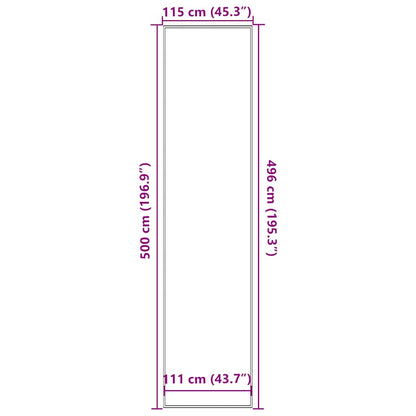Doormat Grey 115x500 cm