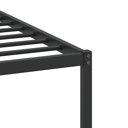 Bed Frame without Mattress Smoked Oak 90x190 cm Single Engineered Wood